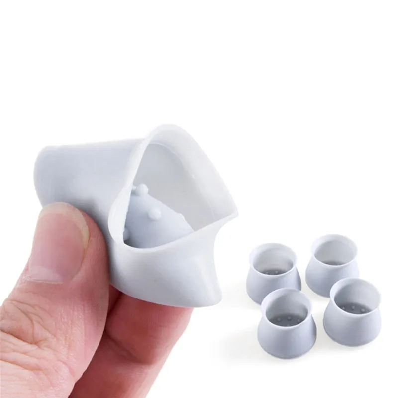4pcs Chair Table Foot Pad Mat Cover Protector Hard Wood Furniture Floor Protection Silicone Mute Non Slip Universal Home Bar Use | Мебель