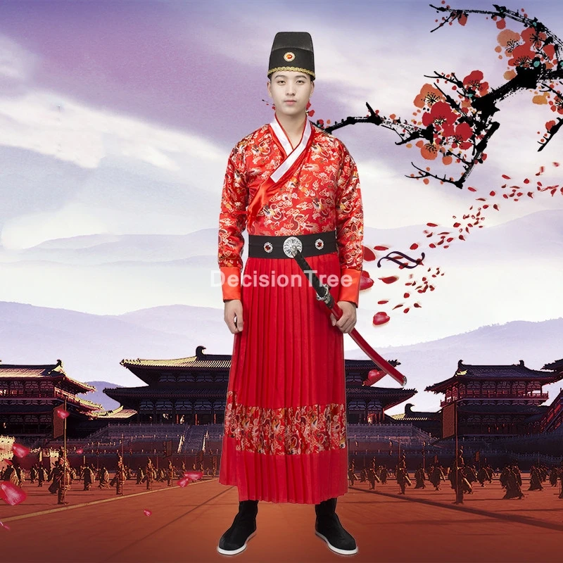 2021 мужской костюм ханьфу императора династии Мин hanfu ТВ Играть ancient фехтовальщика