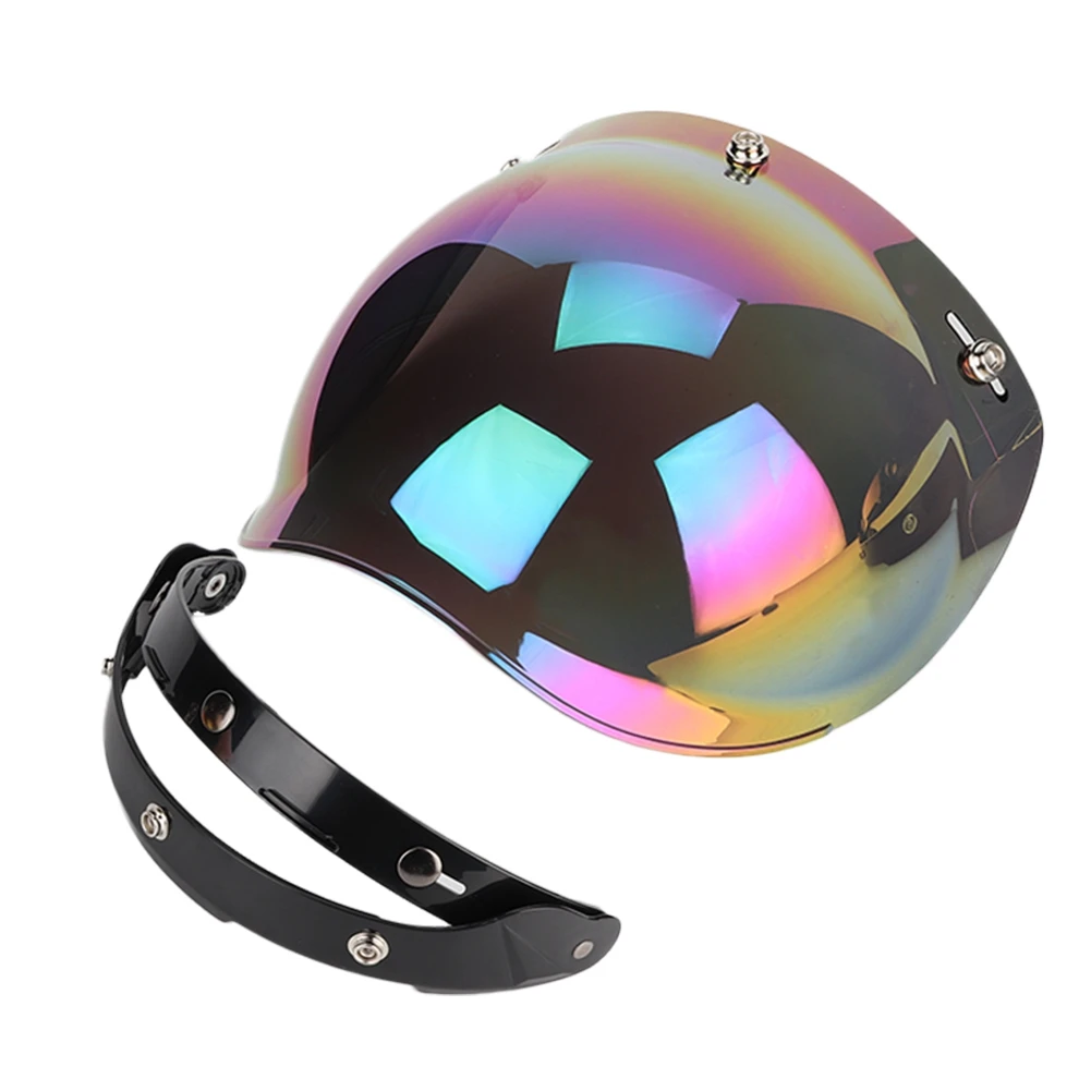 

Motorcycle Retro 3-snap Sun Visor Shield Windproof Helmet Lens Colored
