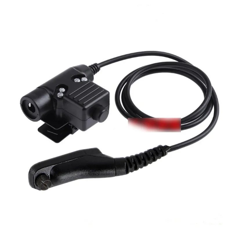 

Tactical U94 PTT Cable Plug Headset Adapter for Motorola APX-6000 DP-3401 DGP-6150 XiR P8208 Walkie Talkie Ham Radio