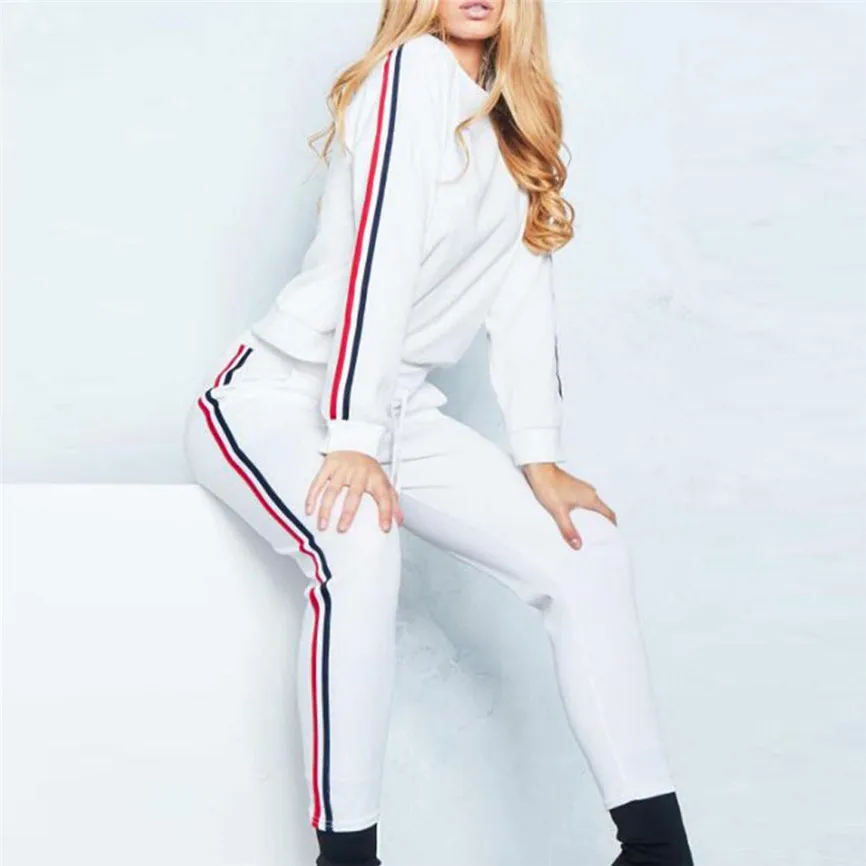 Женский спортивный костюм с длинным рукавом толстовка капюшоном и