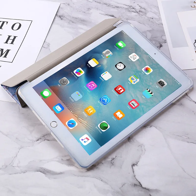Чехол из ТПУ для iPad Mini 1 2 3 4 ipad Air складной чехол подставка планшета 2017 2018 9 7 Pro 10 5