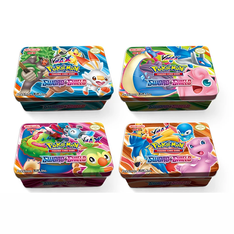 42 шт./железный ящик VMAX меч и щит карты покемона игра Боевая карточка торговые