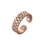 Магнитные кольца OKtrendy для женщин и мужчин, винтажные обручальные Регулируемые кольца из чистой меди, ювелирные изделия