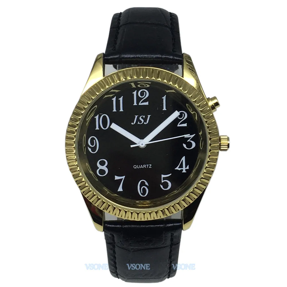 Итальянские говорящие часы с функцией будильника время разговора черный