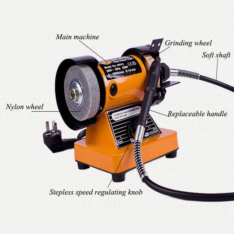 Домашняя полировальная машина Diy настольный полировальный токарный станок