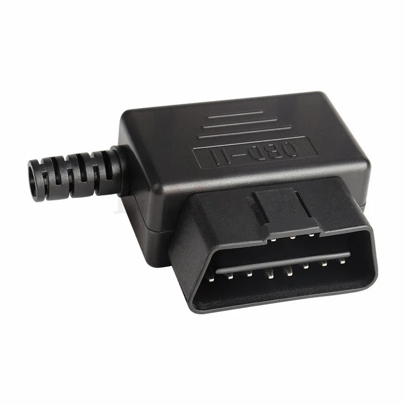 16pin OBD2 Male Connector Plug 90 Degree Right Angle J1962m with Snap Enclosures Diagnostic Cables Tool Car Adapter |