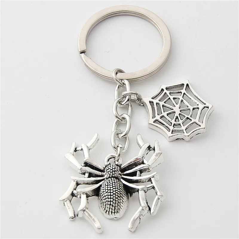 

Dark Spider Spider Gothic Retro Keychain Keyring Halloween Gift Women Charm Jewelry Pendant Accessories