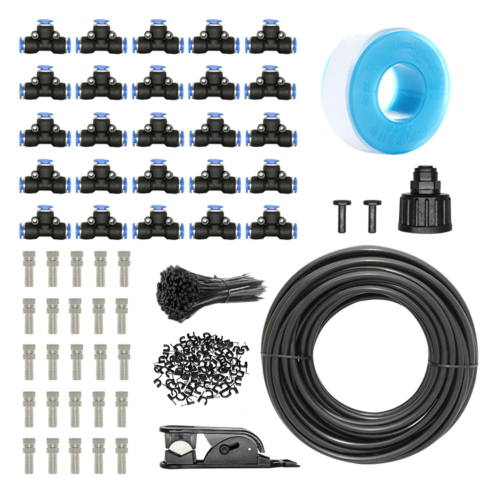 

23m Cooling Spray DIY Mist Outdoor Plant Nozzle Easy Install Flexible Saving Water Greenhouse Watering Kits Automatic For Garden
