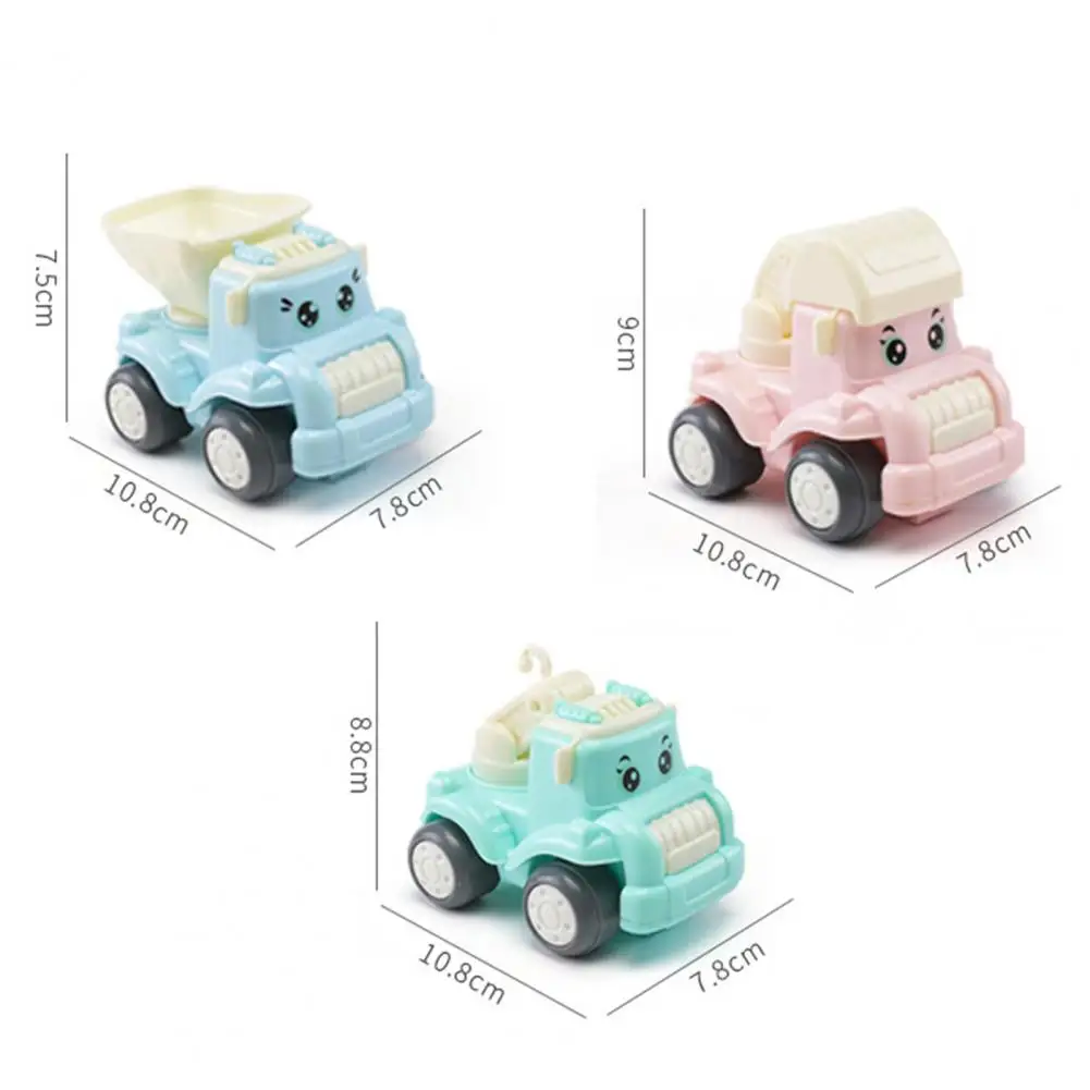 

3/5/7Pcs Baby Mini Cartoon Construction Vehicle Pull Back Inertia Toy Car Set