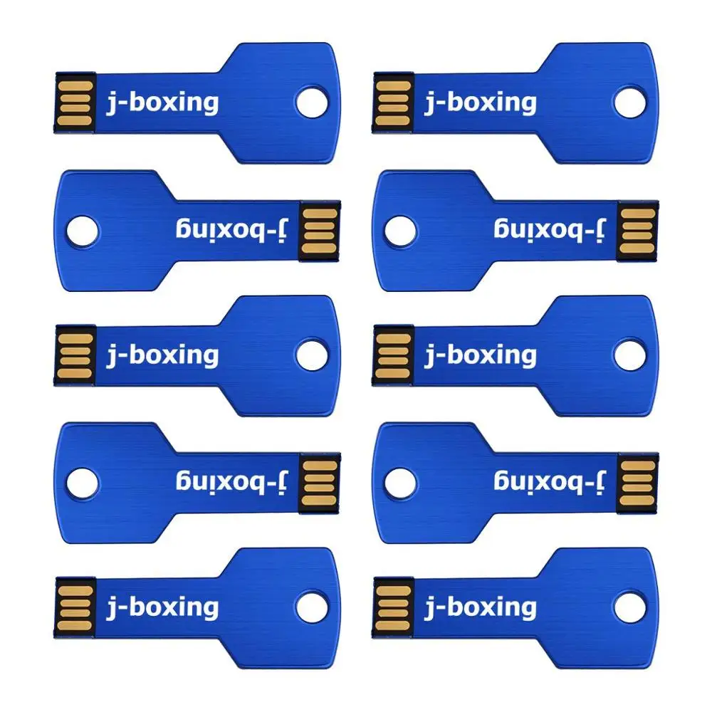 J-бокс USB флэш-накопители ключ Форма 10 шт./упак. 1 Гб 2 ГБ 4 ГБ 8 ГБ оперативной памяти, 16 Гб встроенной памяти, 32 ГБ флэш-накопитель USB флэш-карты флэш-накопитель для компьютера Mac подарки