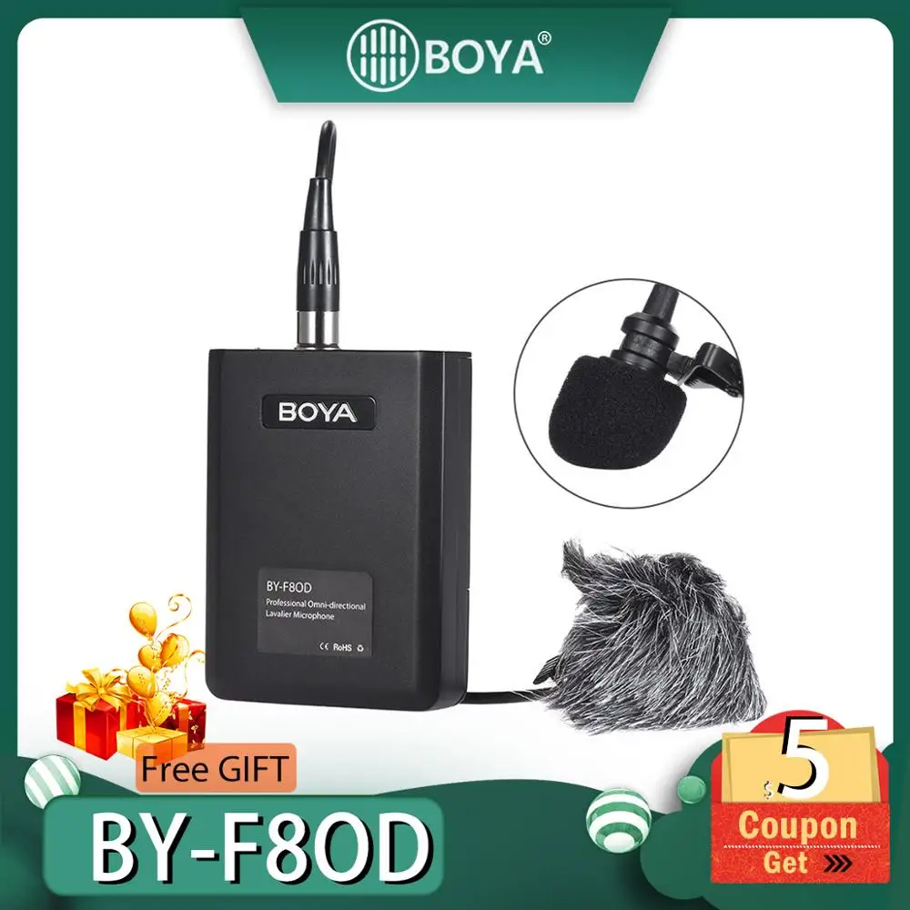 Петличный микрофон BOYA BY F8OD XLR для акустической гитары представлений театров