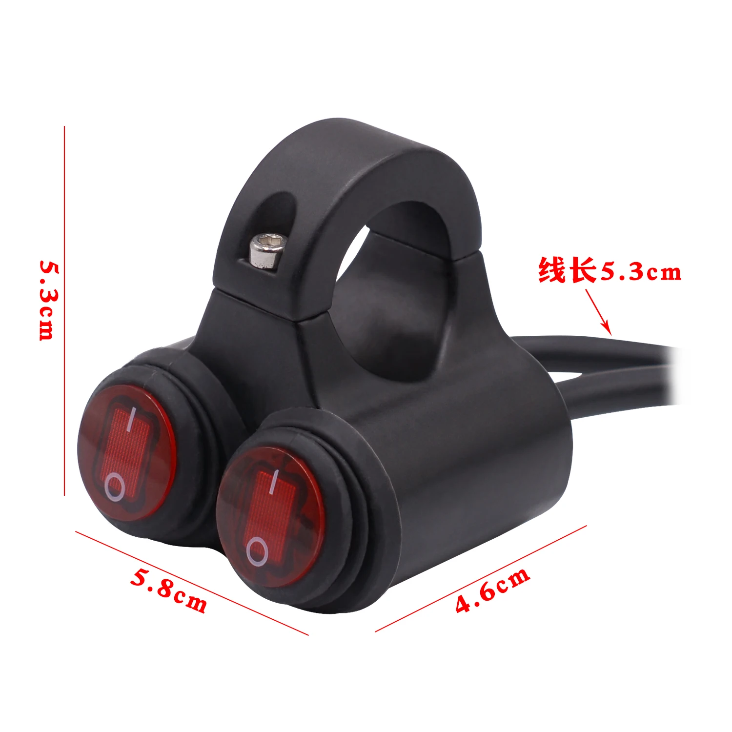 

Universal 12V Motorcycle Handlebar Switches 2 Way Headlight Switch Motorbike Waterproof Switches With Indicator Light
