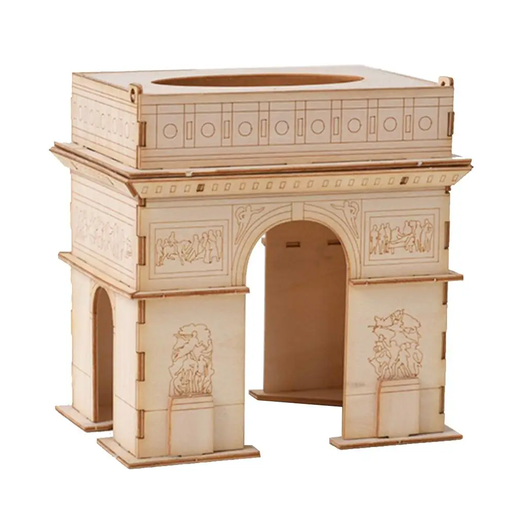 Triumphal Arch Наборы моделей для лазерной резки, корабельная игрушка, 3D деревянная головоломка, сделай сам, игрушки, животные, сборка, ремесло, украшение стола, игрушка для детей, детей, взрослых - Цвет: Triumphal Arch