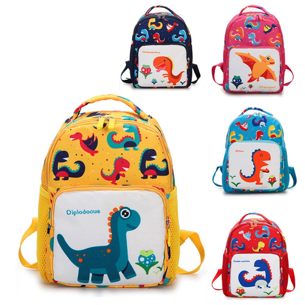 Детские рюкзаки с мультипликационным динозавром, сумка для дошкольников, школьный портфель с милыми животными для маленьких детей, сумки д...