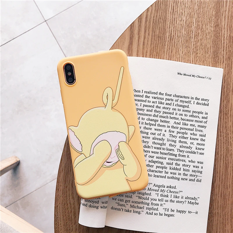 hot cartoon uk cute teletubbies case for iphone 13 12 11 pro x xr xs max 7 8 plus dipsy laa po candy colorful silicon soft cover free global shipping
