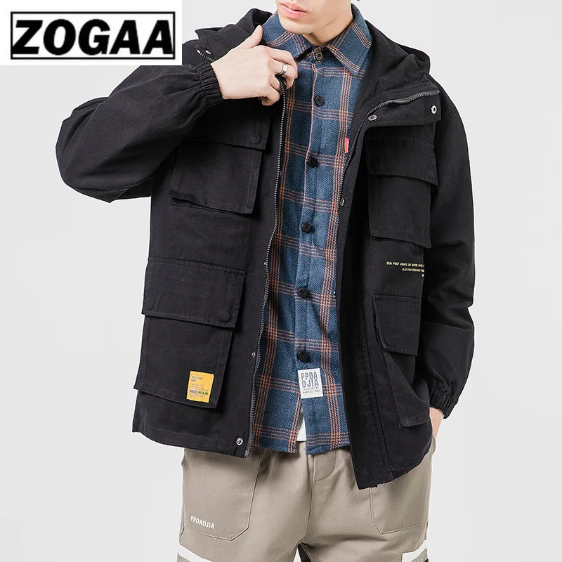 Zogaa/Новинка 2019 года сезон весна-осень мужские куртки в японском стиле большой