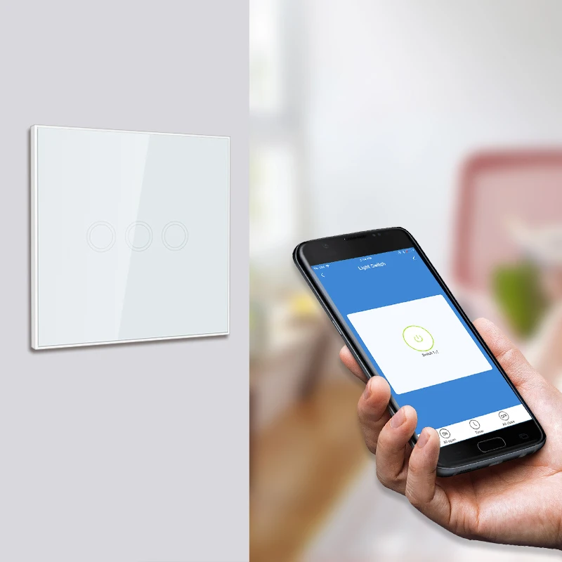 Z-wave Plus EU868.42MHz сенсорный выключатель света европейский тип вкл/выкл настенный 1/2