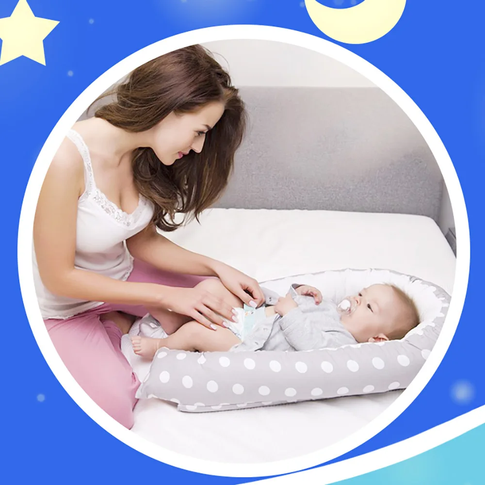 

Portable Baby Nest Bed Newborn Milk Sickness Bionic Bed Crib Cot BB Sleeping Artifact Bed Travel Bed Bumper Baby Sleep Pod