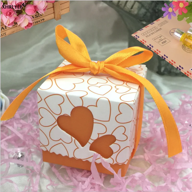 XHRLYLB корейский стиль полые двойная коробка для конфет любовь подарок на день