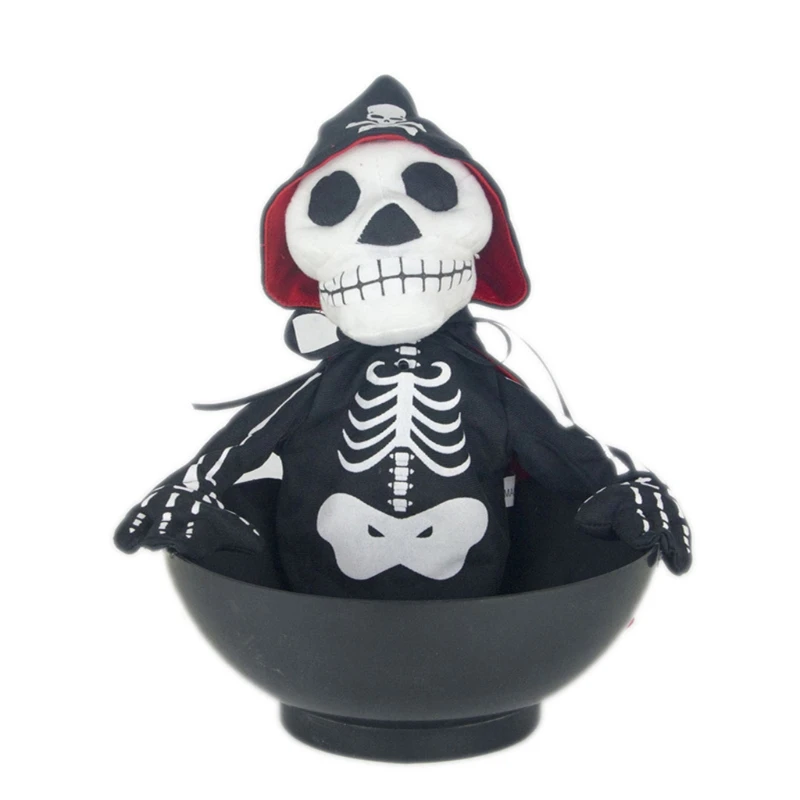 

Halloween Money-Control Ghost Skeleton Skull Bones Plush Toys Ghost Electric Dol DXAD