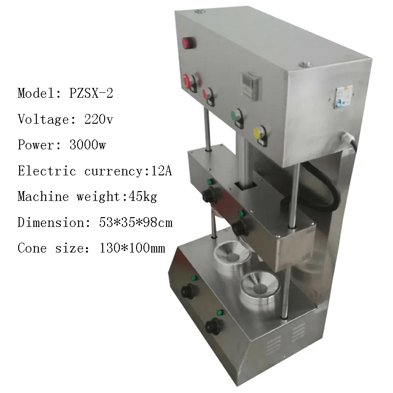 

Commercial Pizza Egg Roll Making Machine Stainless Steel Two Umbrella Pizza Egg Tube Machine