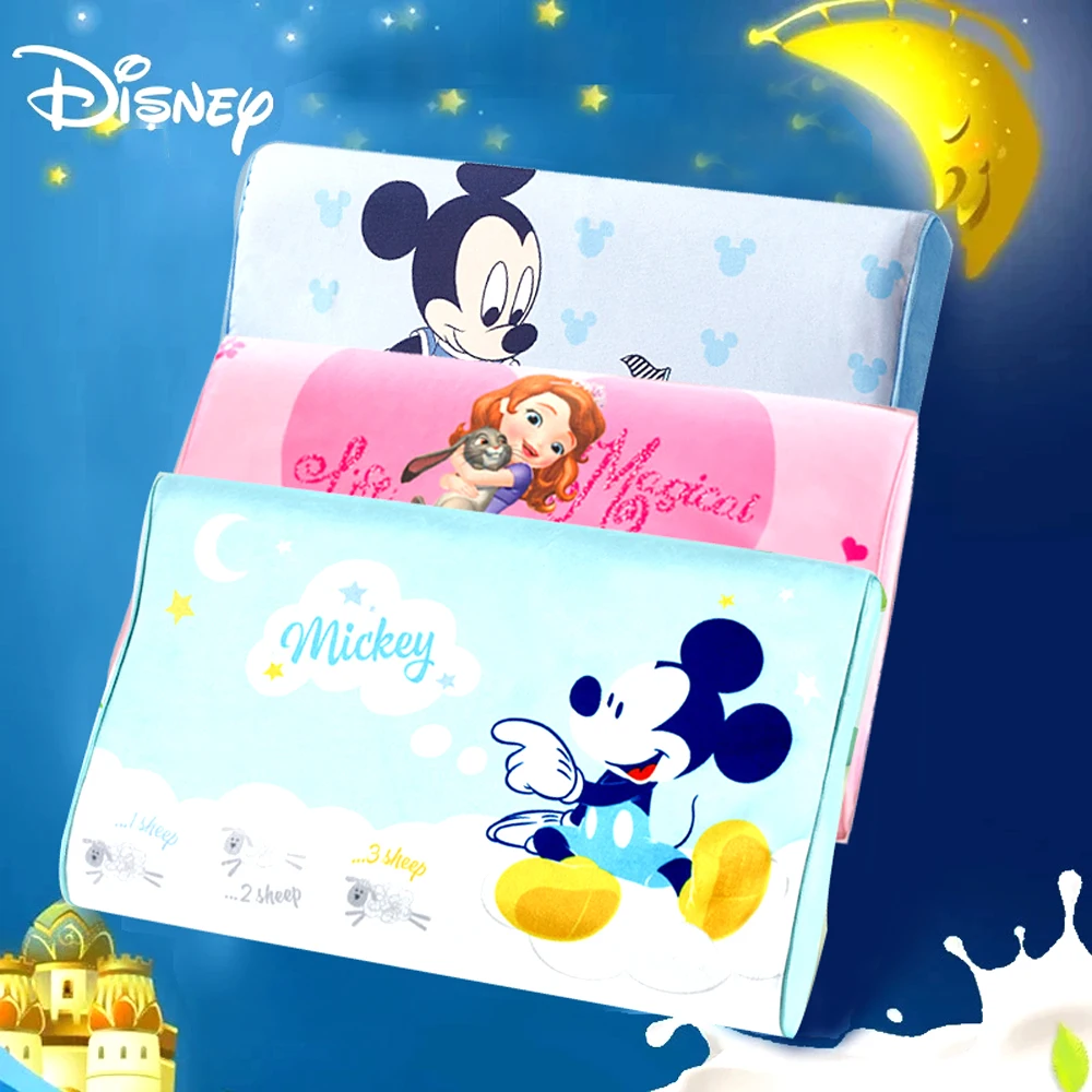 

Disney Mickey Minnie Pillow kindergarten Cartoon Frozen Pillow primary school children emulsion pillow 3-12 years old