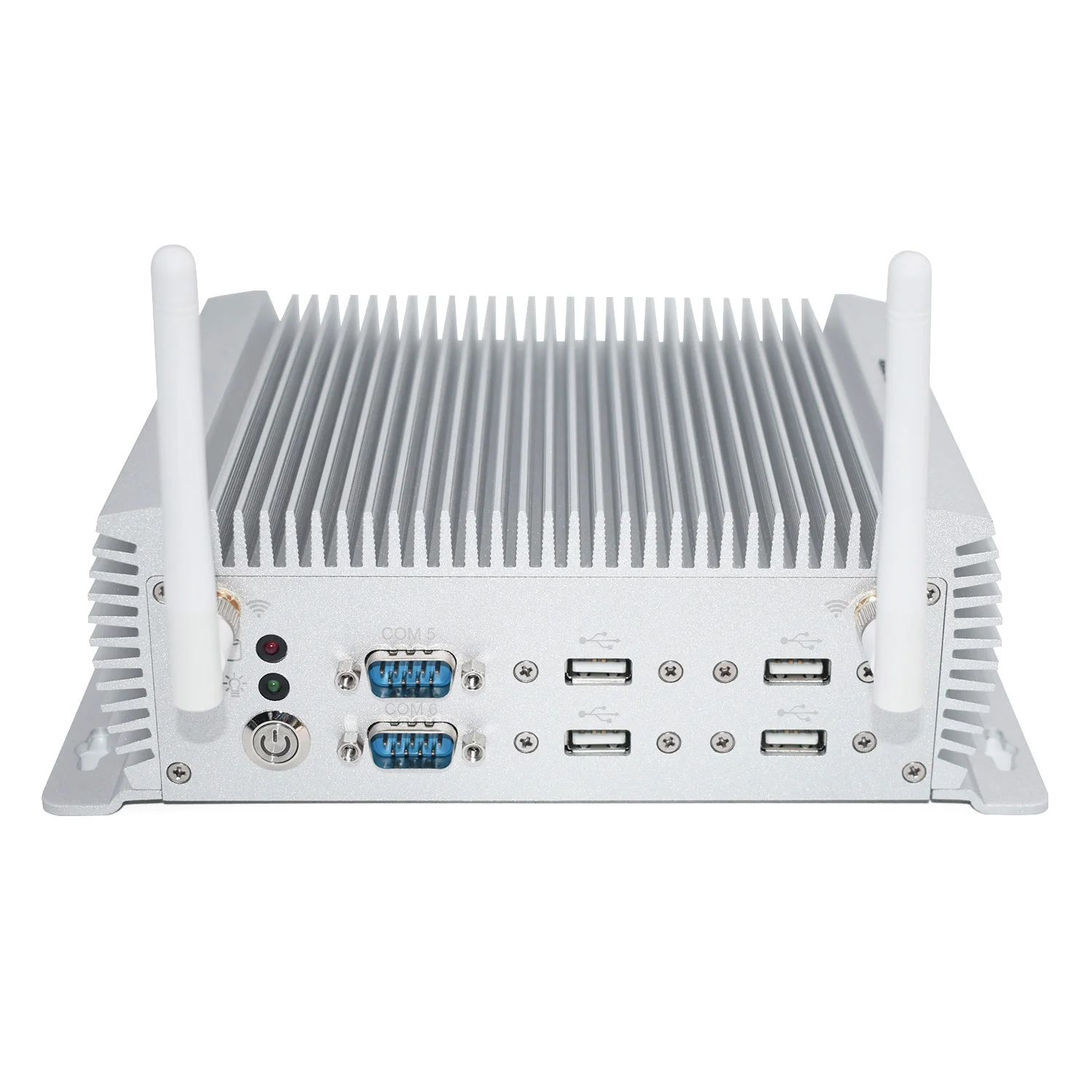 Online Großhandel Fanless Industrie Mini PC I7 4500U Robuste ITX Fall Niedrigen Power 12V Fahrzeug PC 2 LAN Linux Midea Server RS485 Windows10