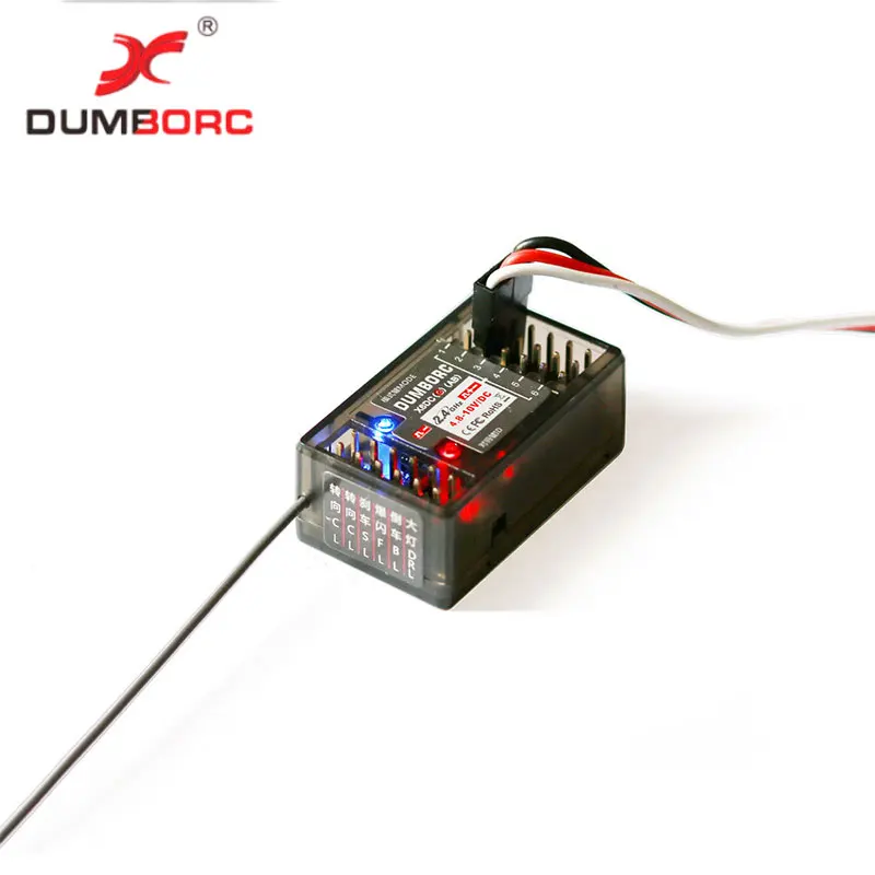 Dumborc-M&oacute;dulo de grupo de luces LED, receptor de CC inal&aacute;mbrico, Control remoto, modelo de veh&iacute;culo y barco, simulaci&oacute;n de enlace de remolque, carcasa de coche DIY-2