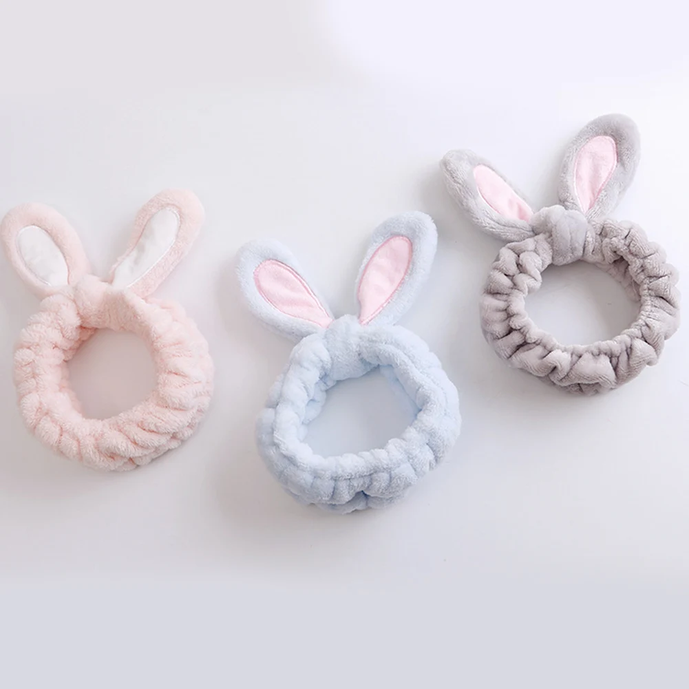 

1pcs Cute Fashion Soft Bow Rabbit Ears Headband for Women Girls Turban Hairbands Makeup Wash Face Hair Band Hair Accessories