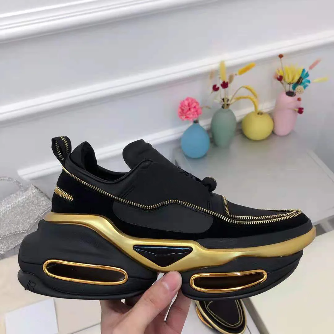 Женские кроссовки на молнии черные | Обувь