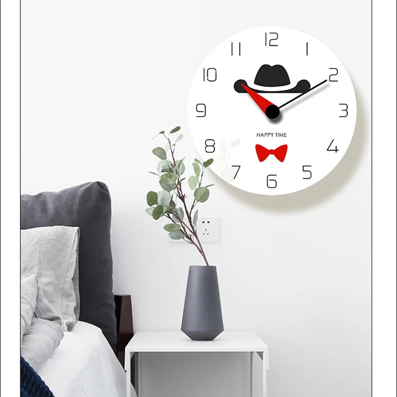 Настенные часы BB50W в современном дизайне Мультяшные настенные украшения для