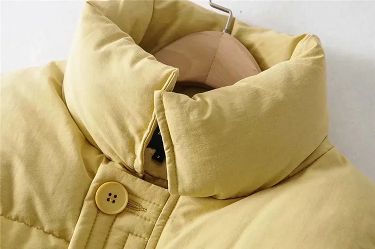 

Urban Casual Fashion All-Matching Solid Color Long Cotton Coat Coat 2020 Winter New Women's Clothing Loose Parka Winter Clothes