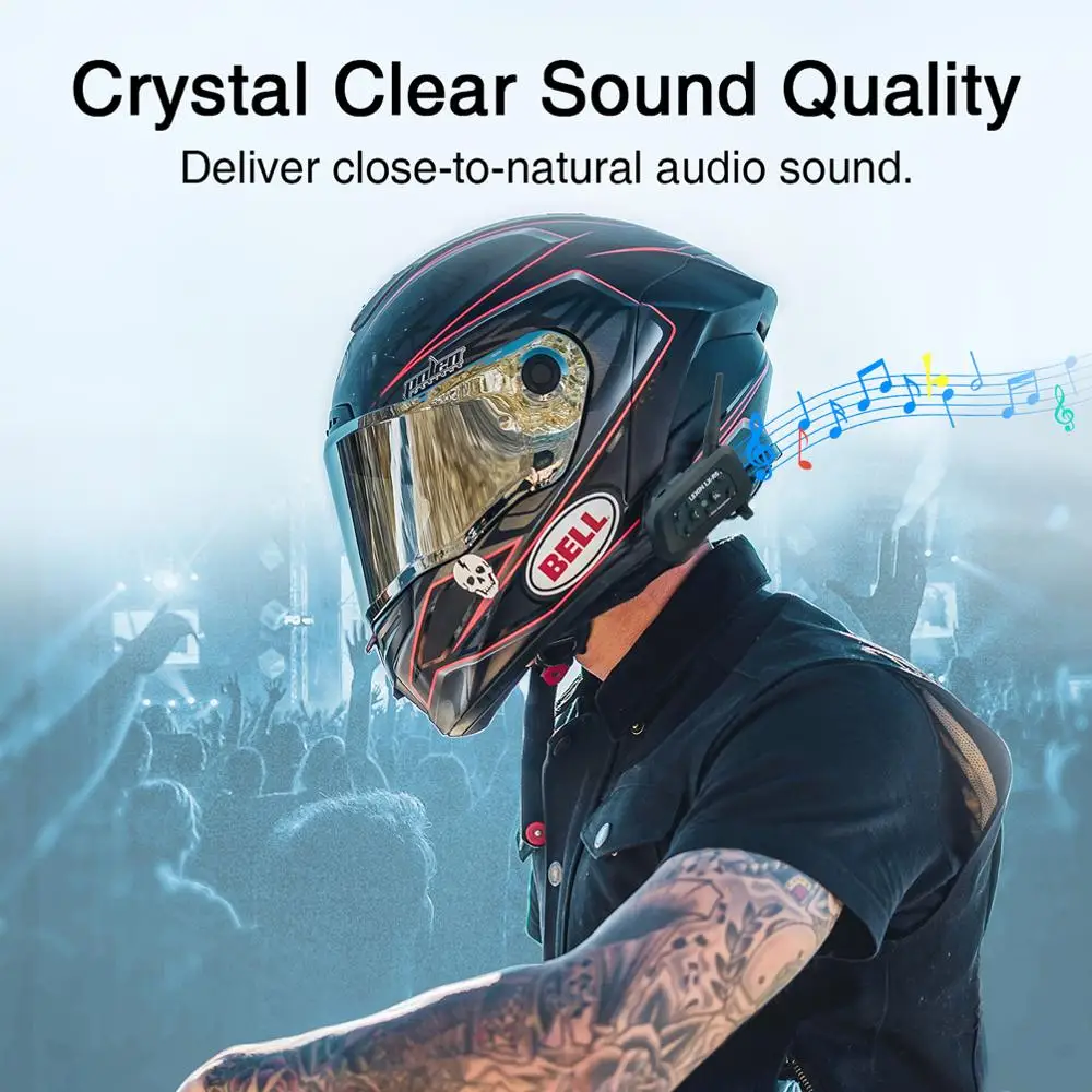 Lexin LX R6 мотоцикл Bluetooth домофон водонепроницаемый 6 всадников шлем гарнитура