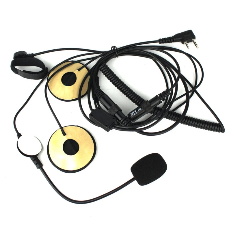 2 Pin Finger PTT мотоциклетные шлемы наушник гарнитура микрофон для BAOFENG Kenwood TYT