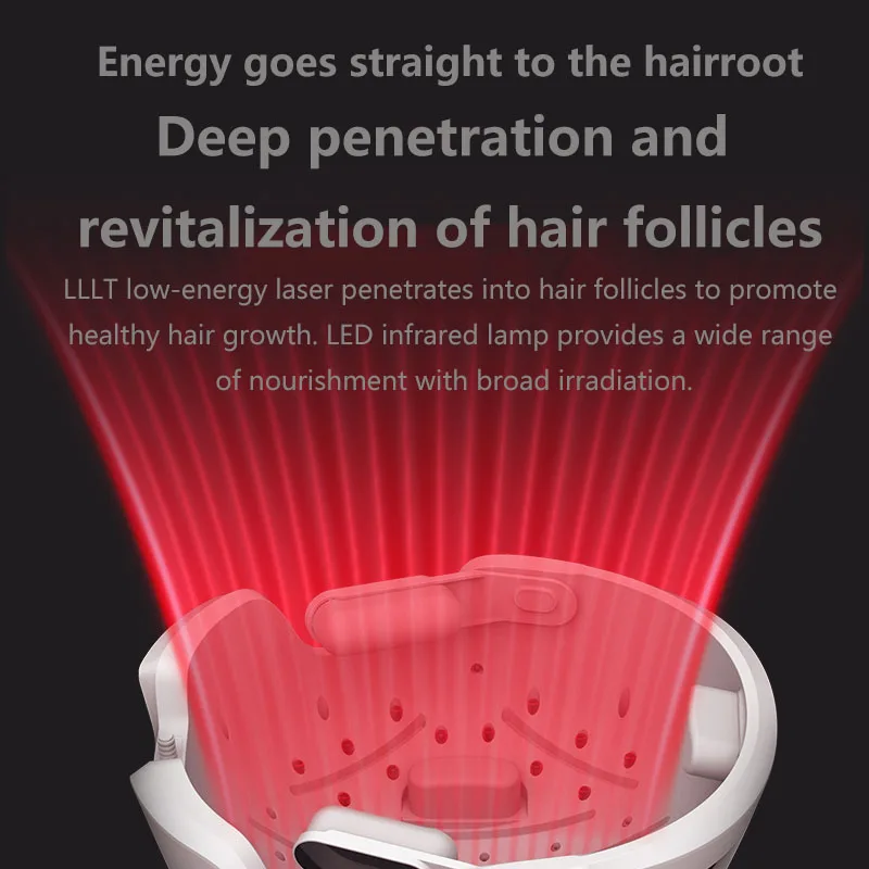 Лазерный шлем для волос против alopecia генератор массаж головы предотвращение