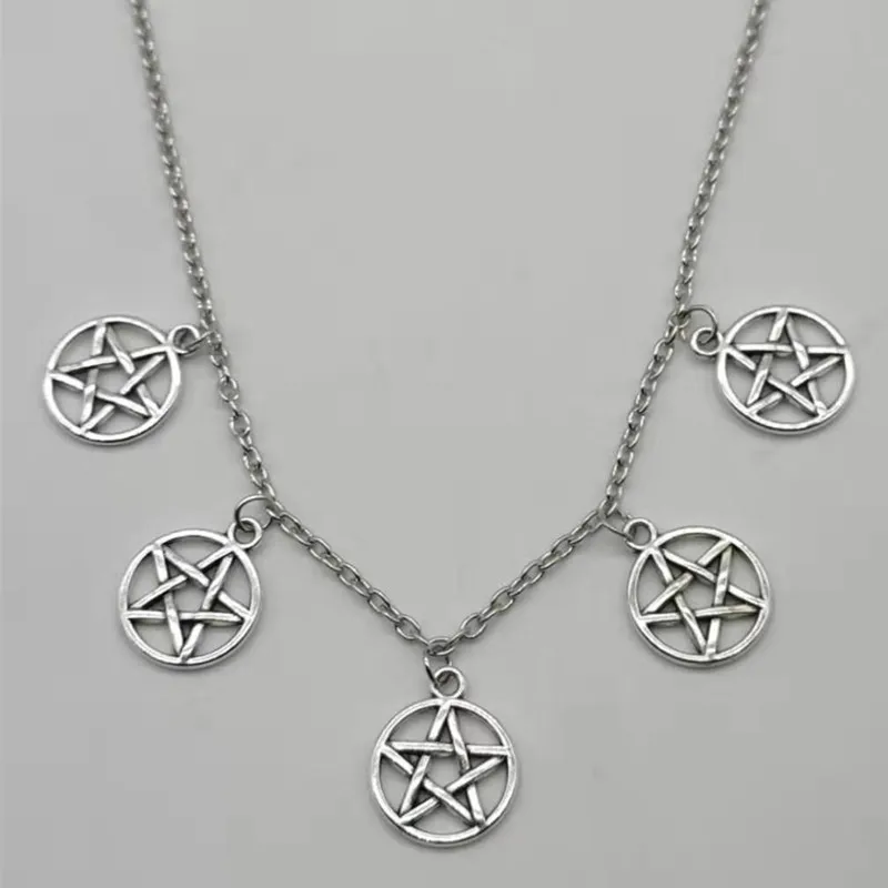 Женское ожерелье с подвеской в виде пентаграммы | Украшения и аксессуары