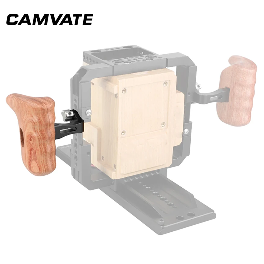 CAMVATE деревянная рукоятка с перевернутым 1/4 &quotрезьбовым соединением для камеры DSLR