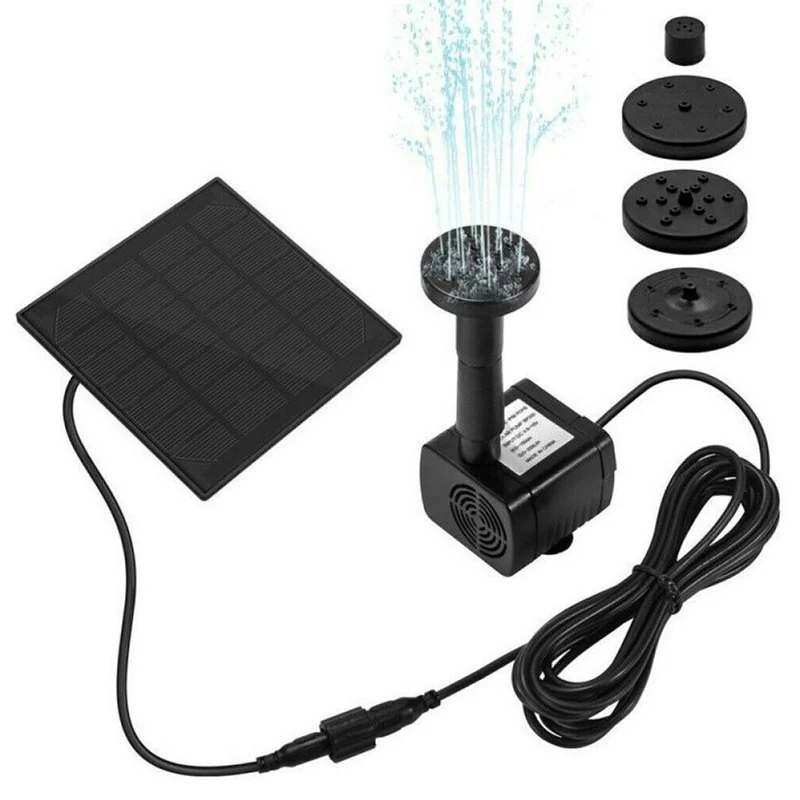 

Solar Power Fountain Submersible Pump Water Pump for Outdoor Garden Pond Pool Fish Tank Landscape DC 7V 180L/H Motor Pump