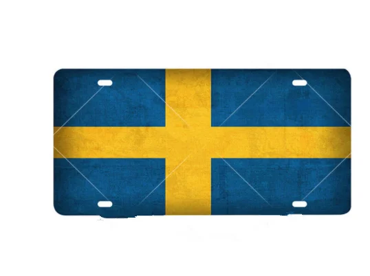 

home decor Swede License Plate Metal Sign Vintage For Club Travel Poster Swede
