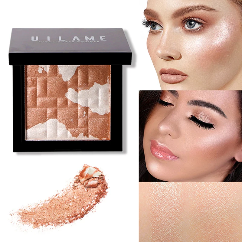 Хайлайтер Сияющий макияж Glow Kit осветлитель для лица Контурная Запеченная пудра, хайлайтер палитра бронзатор