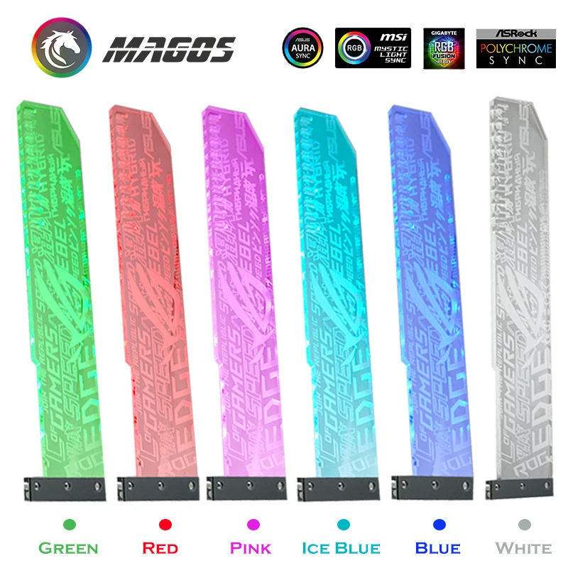 Подставка для видеокарты 12 В RGB/5 A RGB с опорой цветной светодиодный кронштейн VGA