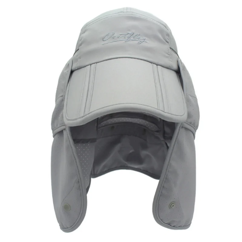 

Autumn Sun Hat Baseball Cap With Neck Flap Outdoor UV Protection Large Wide Brim Hiking Breathable Cap
