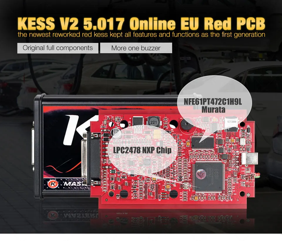 ЕС красный KESS V2 v5.017 мастер ktag v7.020 менеджер токарная обработка комплект без знака чтения Limited KESS V2.47 V4.036 Основной блок программатор системного блока управления