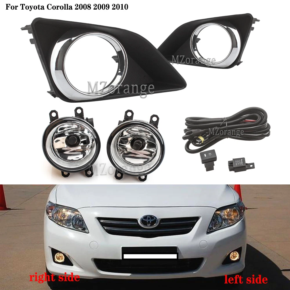 Для Toyota Corolla 2008 2009 2010 Противотуманные фары с крышкой + переключатель