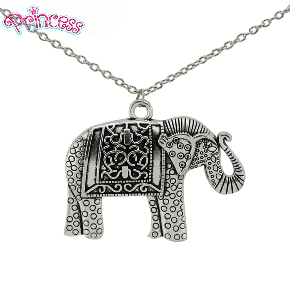 PrinSis New Hot Sell Women Fashion Jewelry Vintage Elephant Pendant 26&quot Long Necklace For Wholesale Free Shipping DY126 | Украшения и