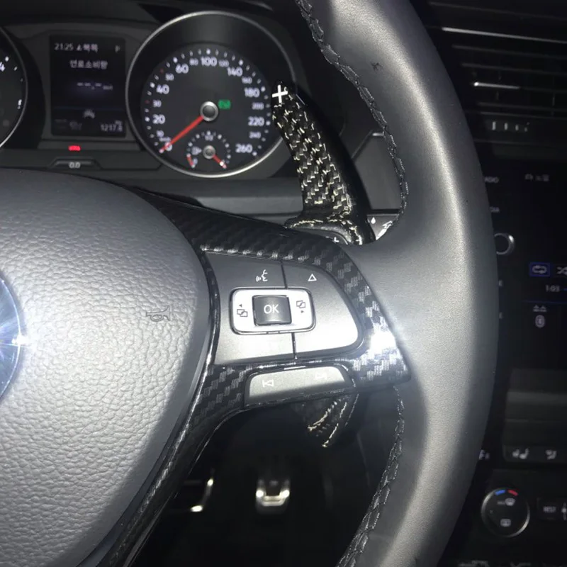 Т-образный углерода весло переключения передач для Volkswagen VW MK5 MK6 GOLF 6 Touareg Tiguan GTI R20