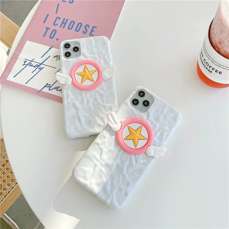 Забавные складывающиеся чехлы с крыльями для iphone 11 Pro Max X XS 7 8 plus чехол телефона