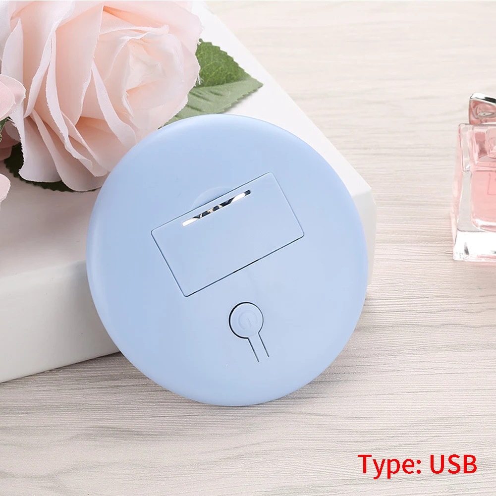 Home Cosmetic Tool ABS Mini Portable Photography Light LED Makeup Mirror Magnifying Battery Operated Pocket Durable USB Charging |