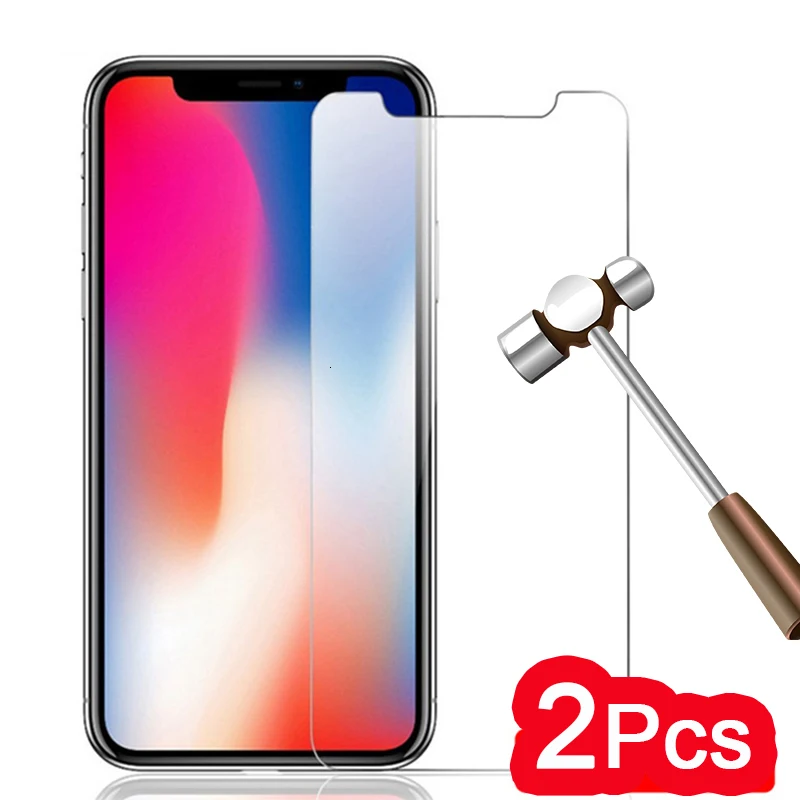 Закаленное стекло для Alppe iPhone X 10 S Xs Max Xr 2 шт. защитная пленка экрана apple ix xs s xr